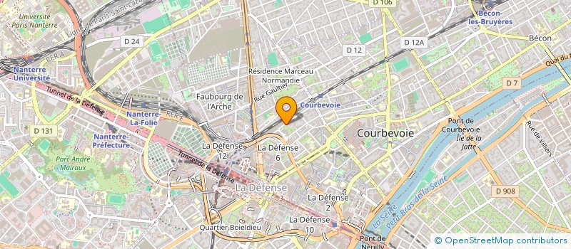 localisation de l'entreprise MONSIEUR GREGOIRE GRONDIN à COURBEVOIE