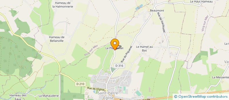 localisation de l'entreprise MONSIEUR GREGOIRE GUILLOU  SAINT-PIERRE-EGLISE