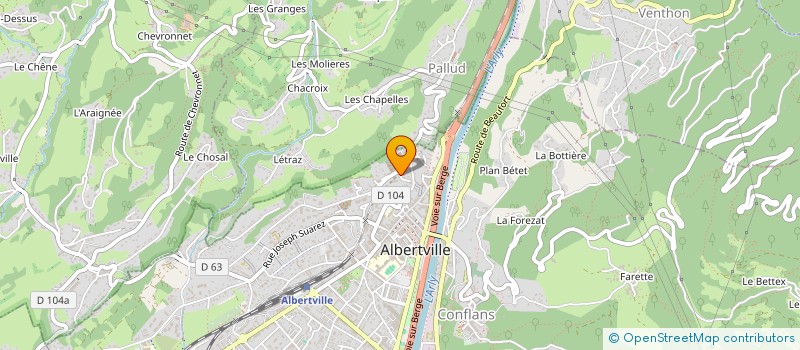 localisation de l'entreprise MONSIEUR GREGOIRE HADJIKRIKORIAN  ALBERTVILLE