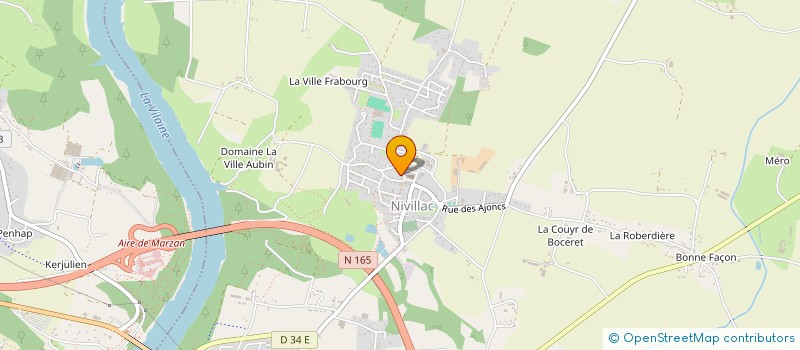 localisation de l'entreprise MONSIEUR GREGOIRE HUCHET  NIVILLAC