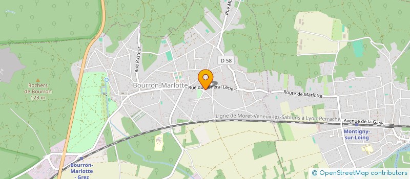 localisation de l'entreprise MONSIEUR GREGOIRE HUEBER  BOURRON-MARLOTTE