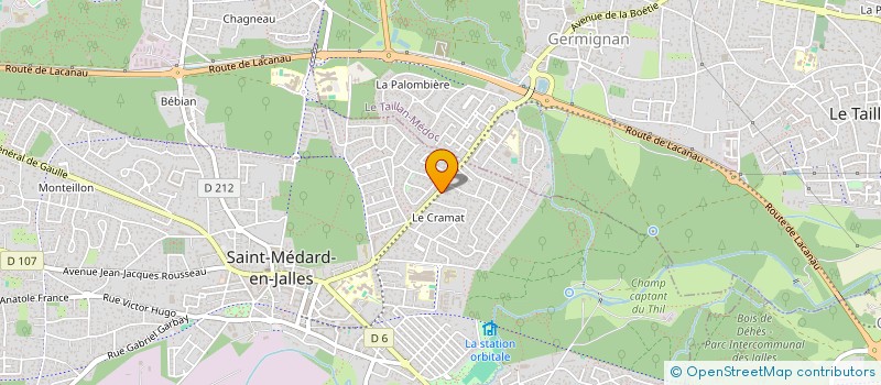 localisation de l'entreprise MONSIEUR GREGOIRE HUMBERT  SAINT-MEDARD-EN-JALLES
