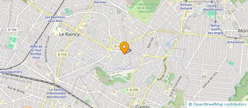 localisation de l'entreprise MONSIEUR GREGOIRE JACOB  LE RAINCY