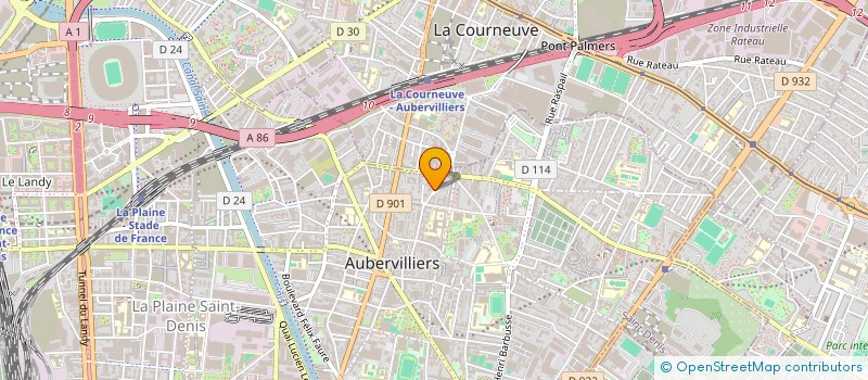 localisation de l'entreprise MONSIEUR GREGOIRE KIDIMA DIELU KABANGU  AUBERVILLIERS