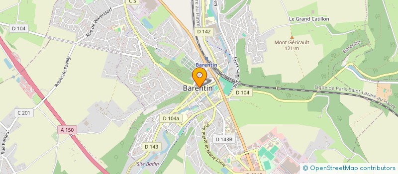 localisation de l'entreprise MONSIEUR GREGOIRE LAGUERRE  PAVILLY