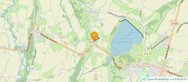 localisation de l'entreprise MONSIEUR GREGOIRE LAULHE  LARROQUE