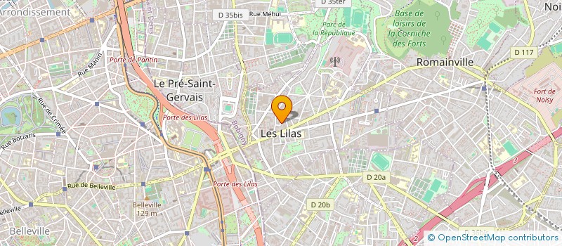 localisation de l'entreprise MONSIEUR GREGOIRE LAURENT à LES LILAS