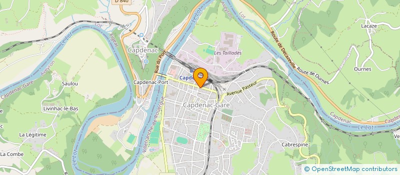 localisation de l'entreprise MONSIEUR GREGOIRE MAQUIN  CAPDENAC-GARE