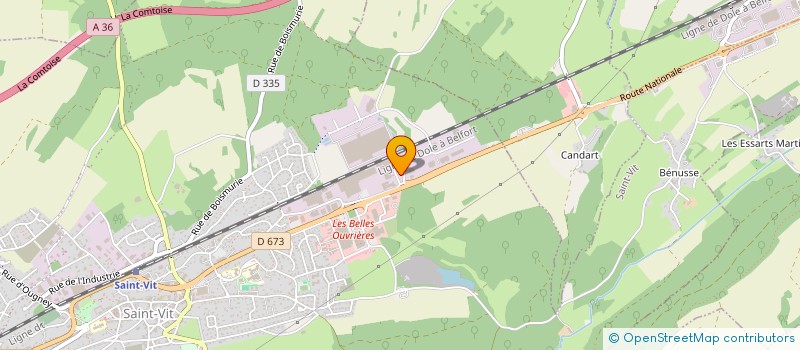 localisation de l'entreprise MONSIEUR GREGOIRE MARESCHAL  SAINT VIT