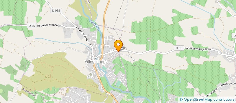 localisation de l'entreprise MONSIEUR GREGOIRE MARTY  VILLEGAILHENC