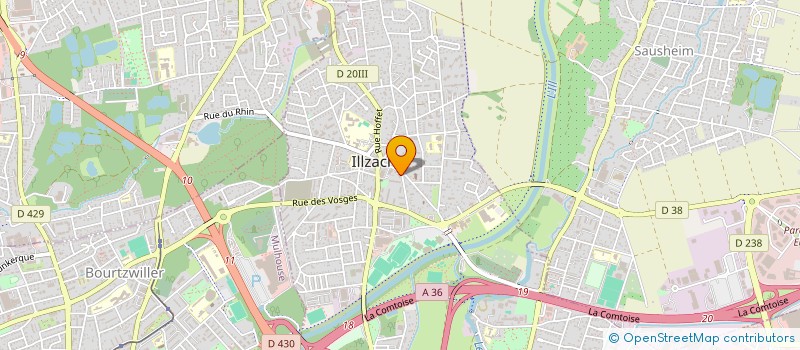 localisation de l'entreprise MONSIEUR GREGOIRE MOCHEL  ILLZACH