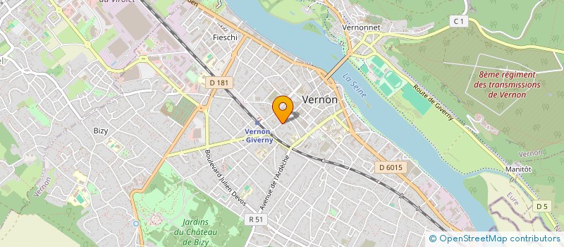 localisation de l'entreprise MONSIEUR GREGOIRE MORIZET à VERNON