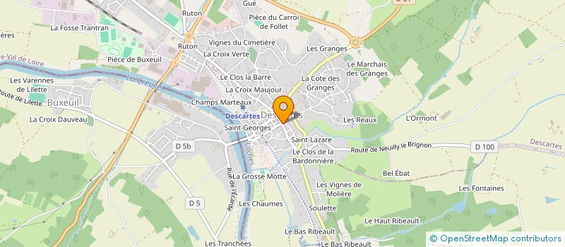localisation de l'entreprise MONSIEUR GREGOIRE MOUVEAU à DESCARTES