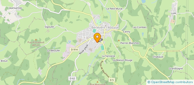 localisation de l'entreprise MONSIEUR GREGOIRE NORE à BENEVENT-L'ABBAYE