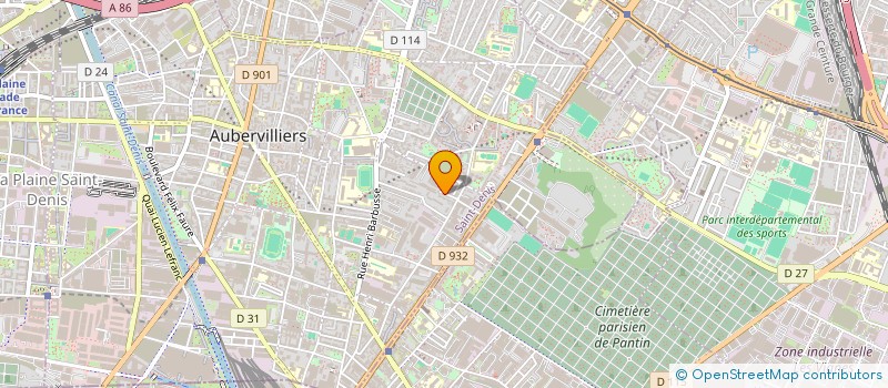 localisation de l'entreprise MONSIEUR GREGOIRE ORLIAC  AUBERVILLIERS