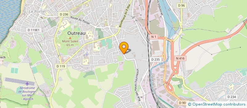 localisation de l'entreprise MONSIEUR GREGOIRE PAMART  OUTREAU