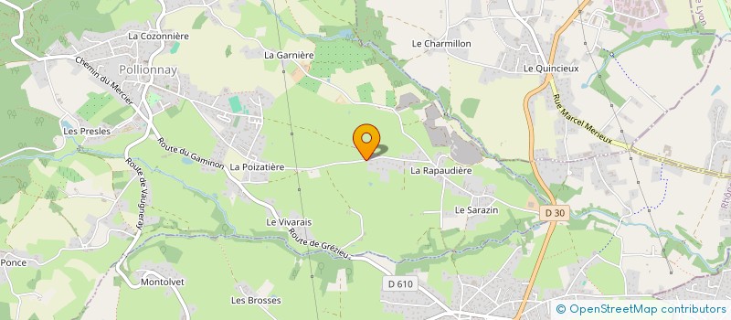 localisation de l'entreprise MONSIEUR GREGOIRE PEZON à POLLIONNAY