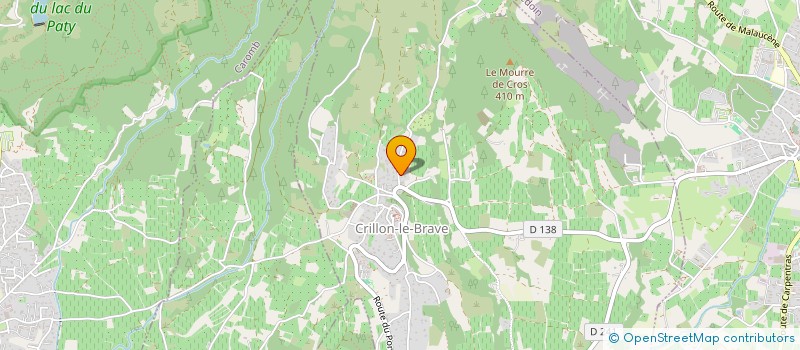 localisation de l'entreprise MONSIEUR GREGOIRE PIFFAUT  CRILLON-LE-BRAVE