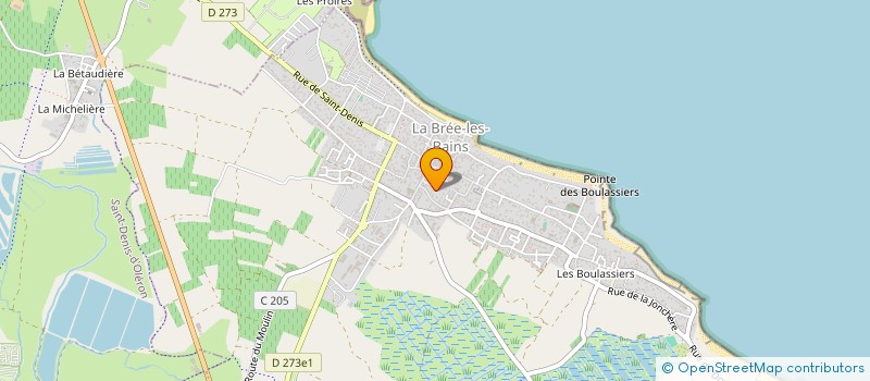 localisation de l'entreprise MONSIEUR GREGOIRE PINEAU  LA BREE-LES-BAINS