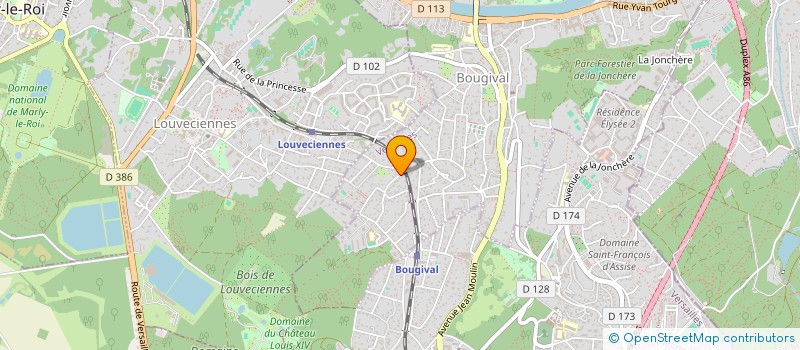 localisation de l'entreprise MONSIEUR GREGOIRE POUPARD  BOUGIVAL