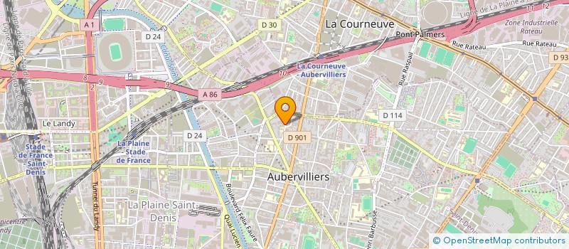 localisation de l'entreprise MONSIEUR GREGOIRE PREVOST  AUBERVILLIERS