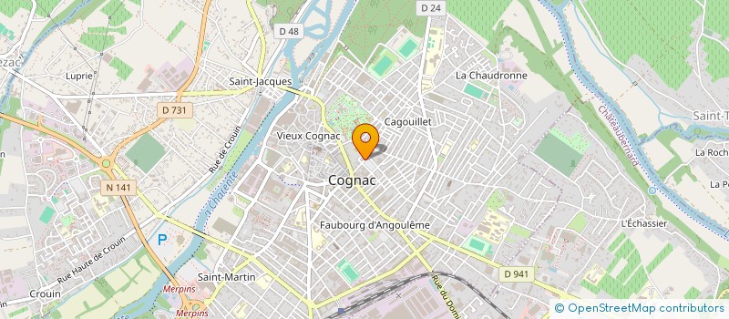 localisation de l'entreprise MONSIEUR GREGOIRE PRUDHON-WINDELINCX  COGNAC