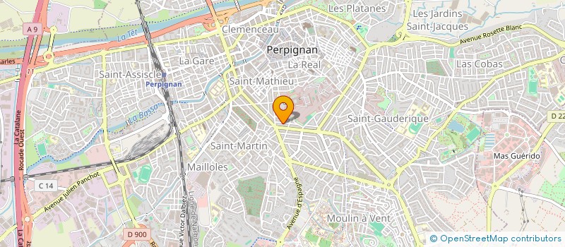 localisation de l'entreprise MONSIEUR GREGOIRE RAVEL  PERPIGNAN