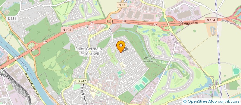 localisation de l'entreprise MONSIEUR GREGOIRE RICHIER  SAINT-GERMAIN-LES-CORBEIL