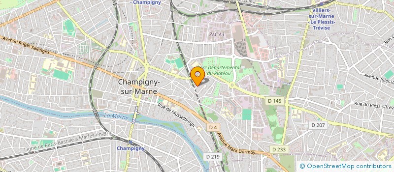 localisation de l'entreprise MONSIEUR GREGOIRE RIVALLAIN  CHAMPIGNY-SUR-MARNE