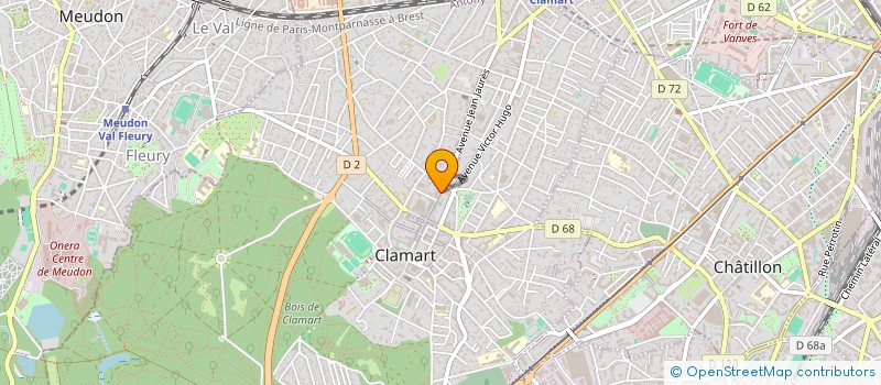 localisation de l'entreprise MONSIEUR GREGOIRE ROUGEREAU à CLAMART