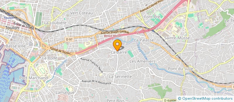 localisation de l'entreprise MONSIEUR GREGOIRE TETE  TOULON