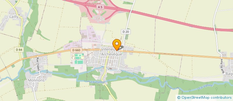 localisation de l'entreprise MONSIEUR GREGOIRE THIERIOT  VILLENEUVE-L'ARCHEVEQUE