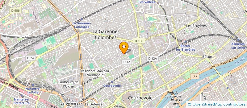 localisation de l'entreprise MONSIEUR GREGOIRE THONNAT à LA GARENNE-COLOMBES