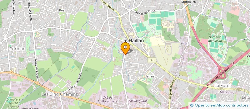 localisation de l'entreprise MONSIEUR GREGOIRE TILLAC  LE HAILLAN