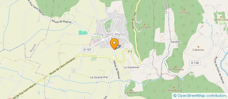 localisation de l'entreprise MONSIEUR GREGOIRE TROVATO  PUY-SAINT-MARTIN