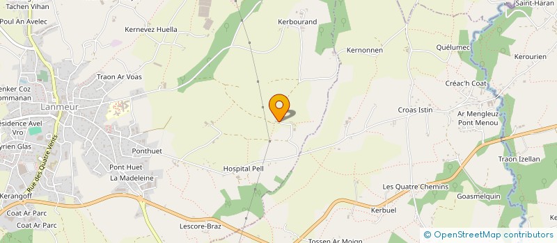 localisation de l'entreprise MONSIEUR GREGOIRE URIEN à LANMEUR