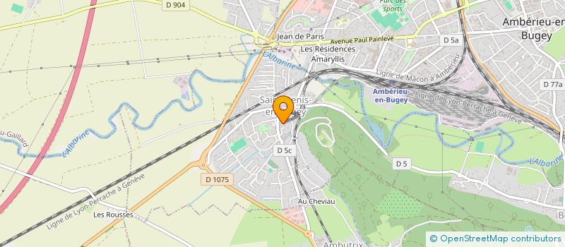 localisation de l'entreprise MONSIEUR GREGOIRE VEAULEGER  SAINT-DENIS-EN-BUGEY