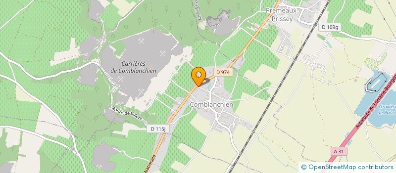 localisation de l'entreprise MONSIEUR GREGOIRE VEILLET  COMBLANCHIEN