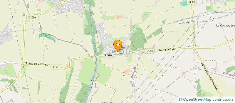 localisation de l'entreprise MONSIEUR GREGOIRE VIGNE  CHARVIEU-CHAVAGNEUX