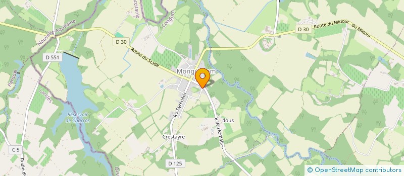 localisation de l'entreprise MONSIEUR GREGORI AZCUE  MONGUILHEM