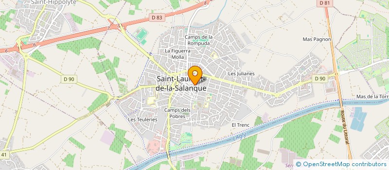 localisation de l'entreprise MONSIEUR GREGORI DELBECQ  SAINT-LAURENT-DE-LA-SALANQUE