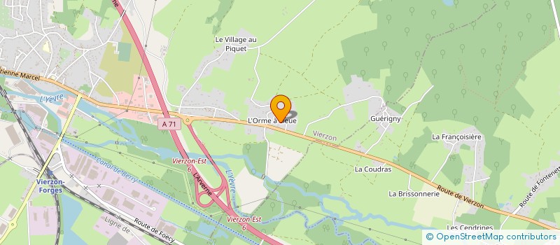 localisation de l'entreprise MONSIEUR GREGORI MOUCHEZ  VIERZON