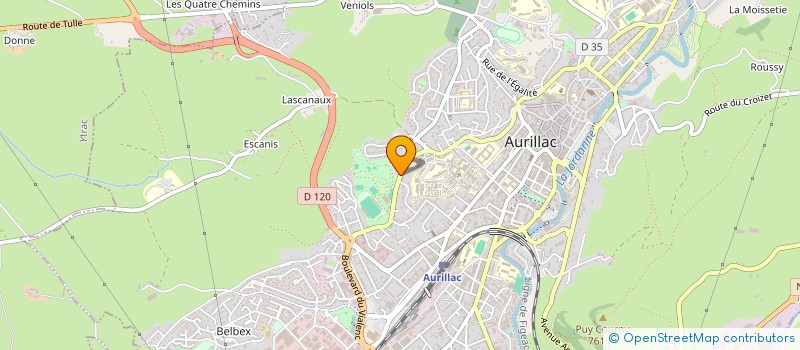 localisation de l'entreprise MONSIEUR GREGORIC BOULY à AURILLAC