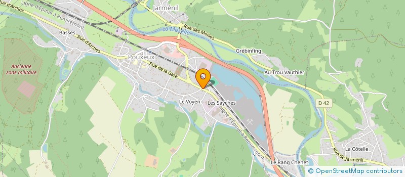 localisation de l'entreprise MONSIEUR GREGORIE BALLAND  POUXEUX