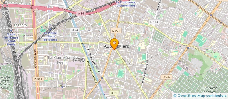 localisation de l'entreprise MONSIEUR GREGORIE GHOCANE  AUBERVILLIERS