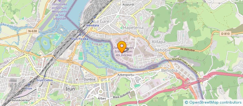 localisation de l'entreprise MONSIEUR GREGORIO FERREIRA MARTIN  HENDAYE