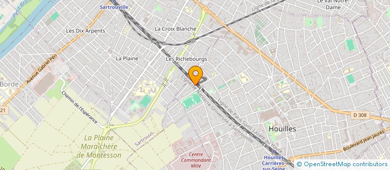 localisation de l'entreprise MONSIEUR GREGORIO GONZALEZ CARRO à HOUILLES