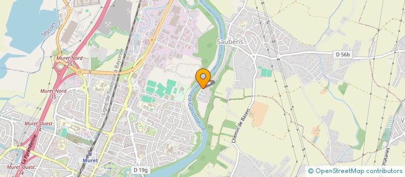 localisation de l'entreprise MONSIEUR GREGORY ABADIE  SAUBENS