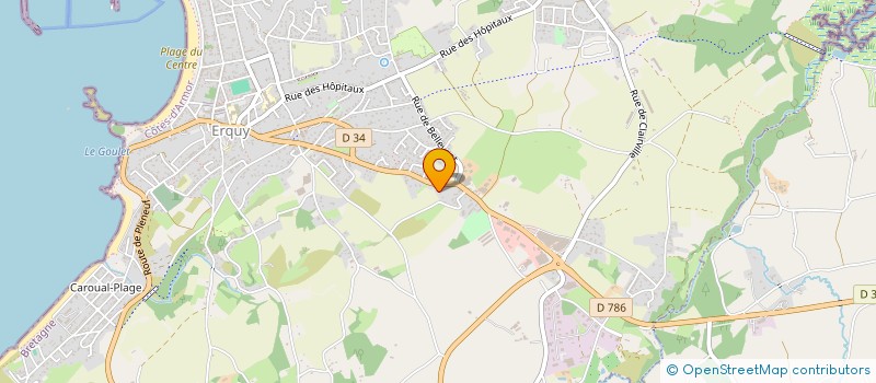 localisation de l'entreprise MONSIEUR GREGORY ABDON à ERQUY