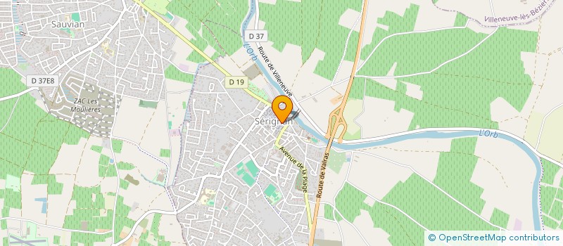 localisation de l'entreprise MONSIEUR GREGORY ADNET  SERIGNAN